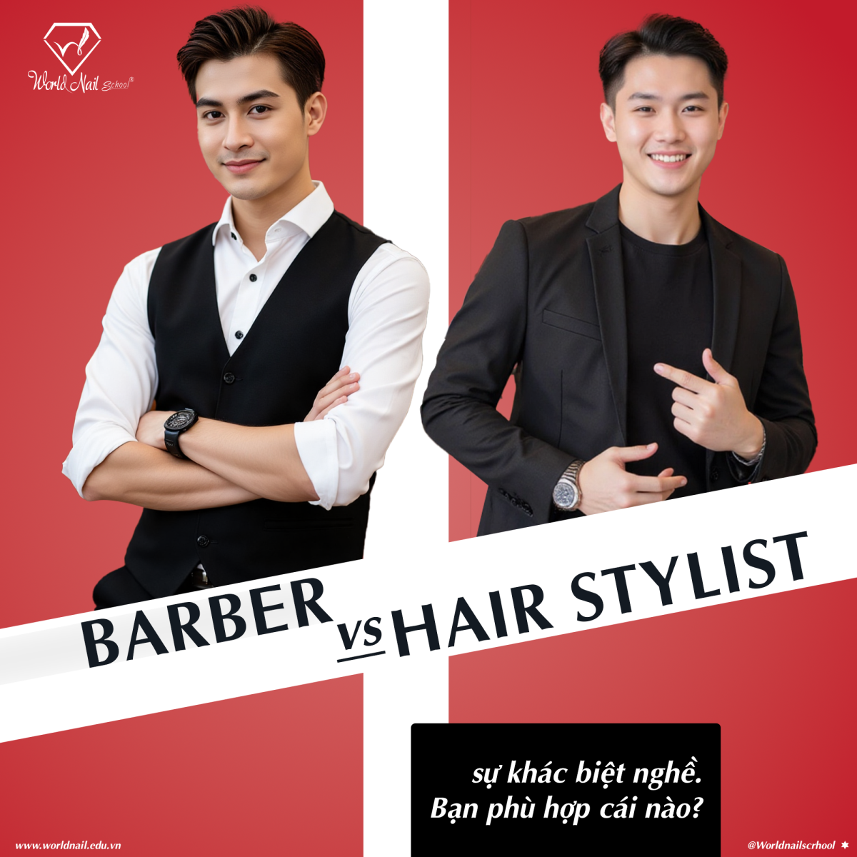 BARBER vs. HAIR STYLIST: KHÁC BIỆT GIỮA HAI NGHỀ & BẠN PHÙ HỢP VỚI CÁI NÀO?