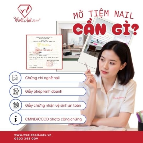 Mở Tiệm Nail Có Cần Chứng Chỉ Hành Nghề Không? Tất Tần Tật Bạn Cần Biết